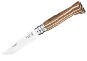 Nóż składany Inox Laminated Brown Natural No 08 Opinel