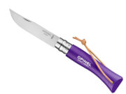 Nóż składany z rzemieniem Inox Outdoor Violet No 07 Opinel