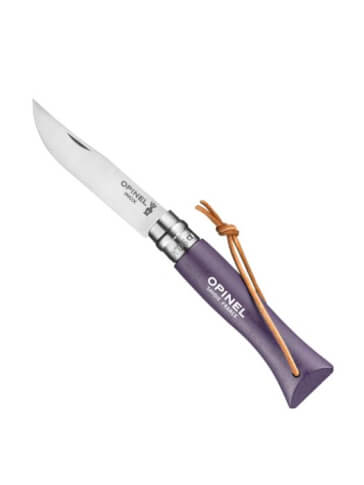 Nóż składany z rzemieniem Inox Outdoor Violet No 06 Opinel