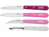 Zestaw noży kuchennych Essentials Primavera Box Set Opinel różowy