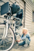 Fotelik rowerowy exclusive Maxi 1P& E BD Urban Grey Bobike