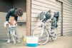 Fotelik rowerowy exclusive Maxi 1P& E BD Urban Grey Bobike