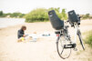 Fotelik rowerowy exclusive Maxi 1P& E BD Urban Grey Bobike