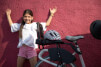 Kask rowerowy dziecięcy Kids Plus Navy Stars Bobike