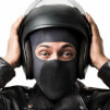 Maska filtrująca dla motocyklistów Mask F9f black Naroo