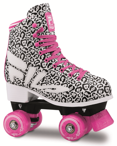 Wrotki do jazdy figurowej Animalier black white pink Fila Skates