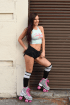 Wrotki do jazdy figurowej Animalier black white pink Fila Skates