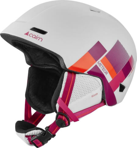 Lekki kask narciarski Meteor 260 Cairn biało różowy