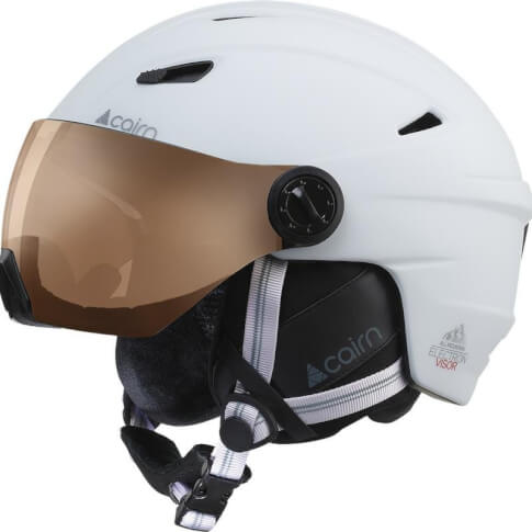 Kask narciarski z szybą Electron Visor pho-chr 01 Cairn biały