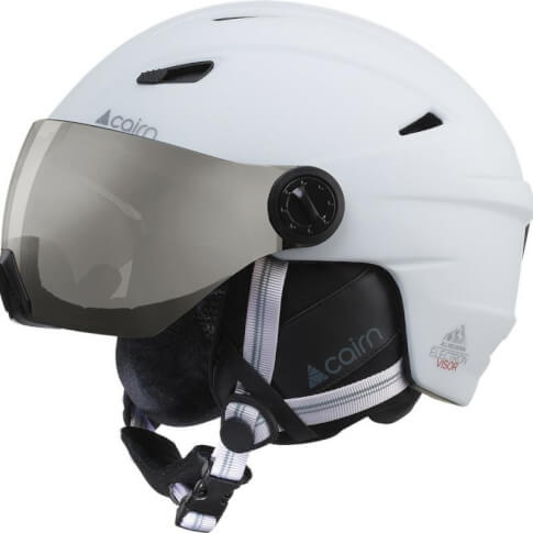 Kask narciarski z szybą Electron Visor CAT1 001 Cairn biały