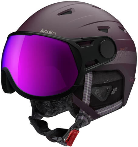 Kask narciarski z szybą Shuffle Visor Evolight NXT 23 Cairn fioletowy