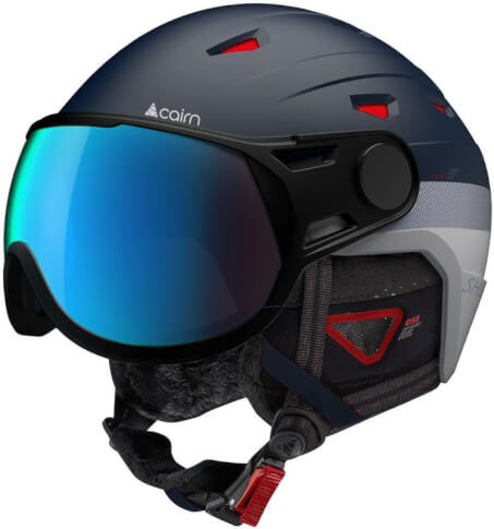 Kask narciarski z szybą Shuffle Visor Evolight NXT 290 Cairn granatowy biały