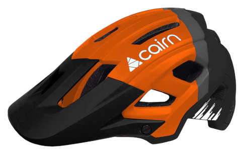 Kask rowerowy Dust II 42 Cairn czarny pomarańczowy