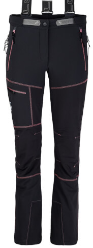 Damskie spodnie skiturowe Lahore Lady pants Milo black / violet zips