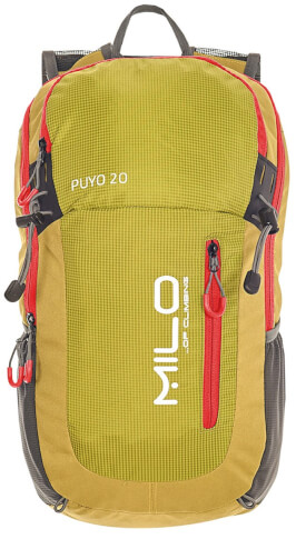 Plecak trekkingowy Puyo 20 lime green deep red Milo