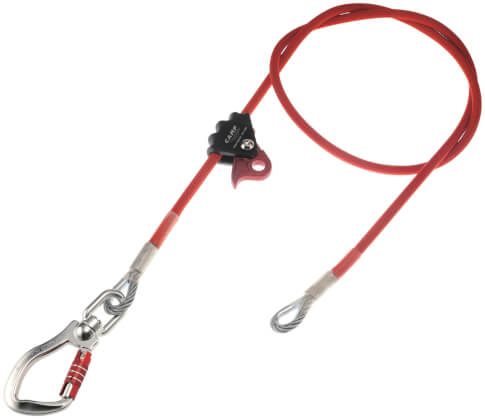 Lonża regulowana stalowa Cable adjuster Swivel Alu Hook CAMP 