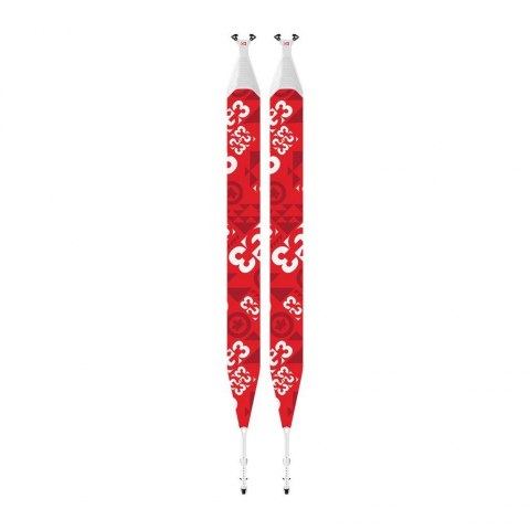 Foki skiturowe Alpinist+ Universal 100mm M G3 czerwone
