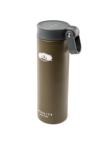 Zakręcany termos podróżny Glacier Stainless Microlite Twist 500 ml brązowy GSI Outdoors