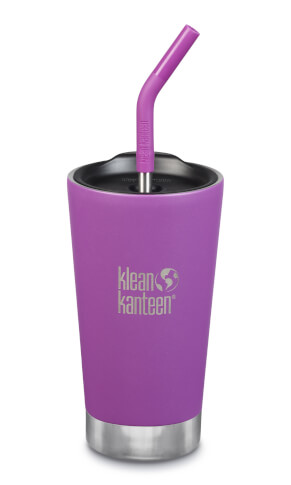 Kubek ze słomką Tumbler Vacuum Insulated Berry Bright (matt) Klean Kanteen