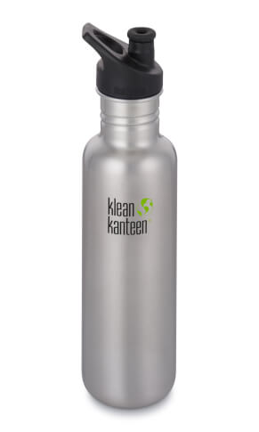 Butelka turystyczna Classic mit Sport Cap 3.0 Brushed Stainless 800ml Klean Kanteen 