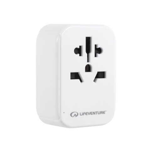 Adapter podróżny World to Europe Travel Adaptor with USB Lifeventure