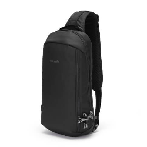 Antykradzieżowy plecak na jedno ramię Vibe 325 Econyl Black Pacsafe