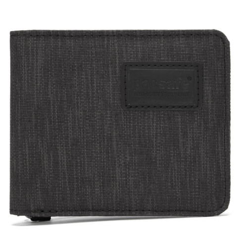 Portfel antykradzieżowy z systemem RFIDsafe bifold wallet- Carbon PacSafe