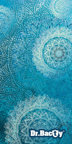 Ręcznik szybkoschnący z nadrukiem 60x130 L Mandala Blue Dr Bacty