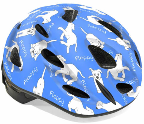 Kask rowerowy Floppy niebieski pieski Author