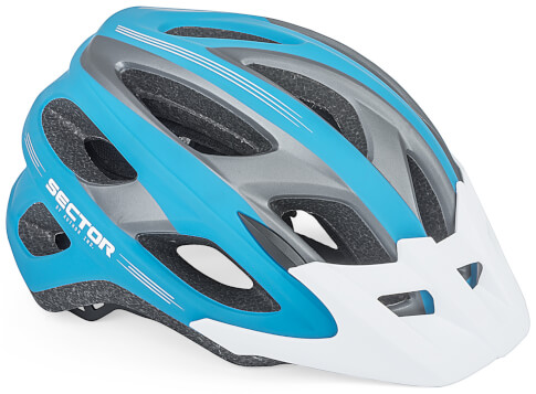 Kask rowerowy Sector czarno-niebieski mat Author