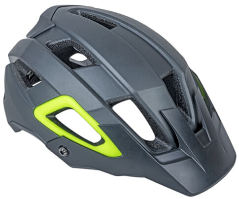 Kask rowerowy Trail X9 szaro-żółty(fluo) Author