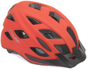 Kask rowerowy z lampką Pulse LED X8 czerwony(fluo) Author