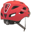 Kask rowerowy z lampką Pulse LED X8 czerwony(fluo) Author