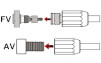 Pompka rowerowa Airstream Composite czarno-szara Author