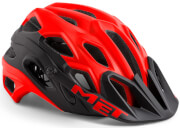 Kask rowerowy Lupo czerwono-czarny Met