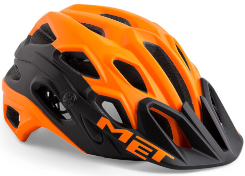 Kask rowerowy Lupo pomarańczowo-czarny Met