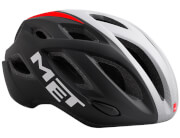 Kask rowerowy XL Idolo czarno-biało-czerwony Met