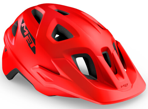 Kask rowerowy Echo czerwony matowy Met