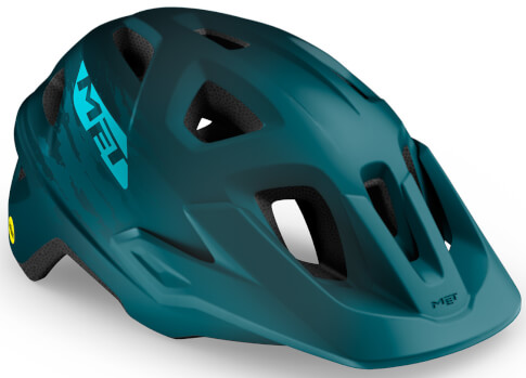 Kask rowerowy Echo MIPS niebieski matowy Met