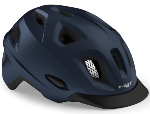 Kask rowerowy miejski Mobilite niebieski matowy Met