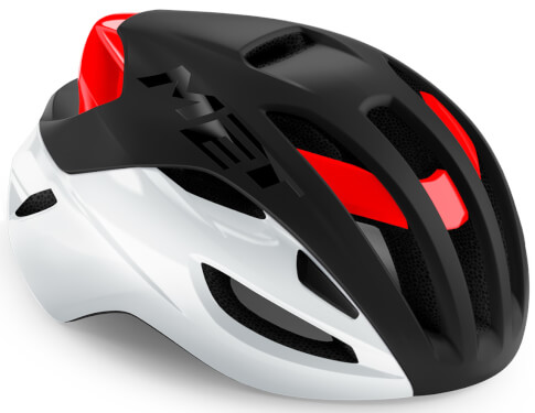 Kask szosowy Rivale II MIPS czarno biało czerwony Met