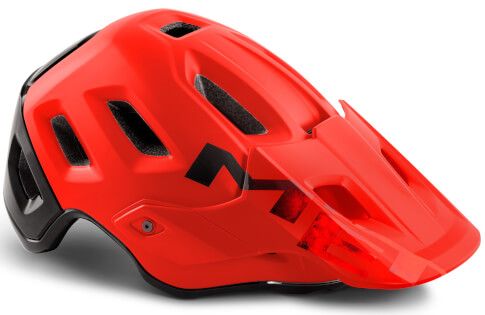 Kask enduro MTB Roam czarno-czerwony Met