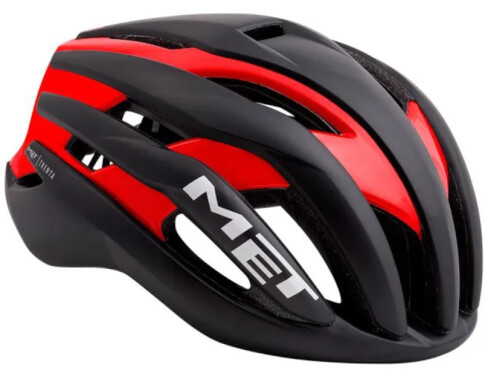Kask szosowy Trenta czarno-czerwony Met