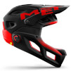 Kask full face Parachute MCR MIPS czarno-czerwony Met