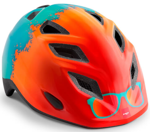 Kask rowerowy dziecięcy Elfo II Surfe pomarańczowy Met