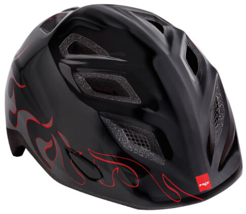 Kask rowerowy dziecięcy Genio II płomienie czarny Met