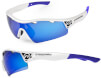 Okulary sportowe Stingray biało-niebieskie Accent