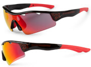 Okulary sportowe Stingray czarno-czerwone Accent