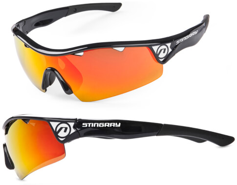 Okulary sportowe Stingray czarne Accent