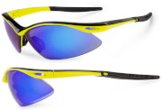 Okulary rowerowe Shadow żółte fluo - czarne Accent